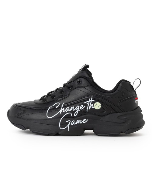 FILA(フィラ)の「RAYTONA SCRIPT / レイトナスクリプト(スニーカー・レディース・ブラック・23.5cm/23.0cm/24.5cm/22.5cm/28.0cm/26.0cm/25.0cm/24.0cm)」の4枚目の写真
