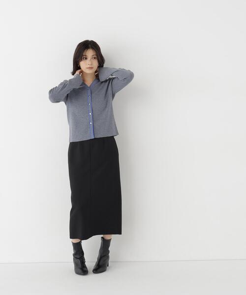 NATURAL BEAUTY BASIC（ナチュラルビューティーベーシック）の「カルゼナロースカート（スカート・レディース・ブラック/ダークブラウン・LARGE/MEDIUM/SMALL）」の12枚目の写真