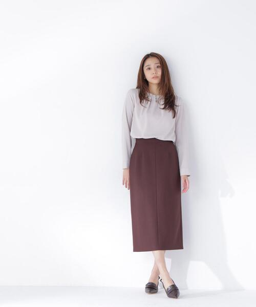 NATURAL BEAUTY BASIC（ナチュラルビューティーベーシック）の「カルゼナロースカート（スカート・レディース・ブラック/ダークブラウン・LARGE/MEDIUM/SMALL）」の17枚目の写真