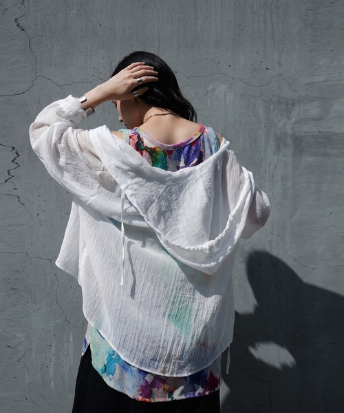 antiqua(アンティカ)の「花柄 水彩柄 レイヤード タンクトップ(タンクトップ・レディース・その他・ONESIZE)」の6枚目の写真