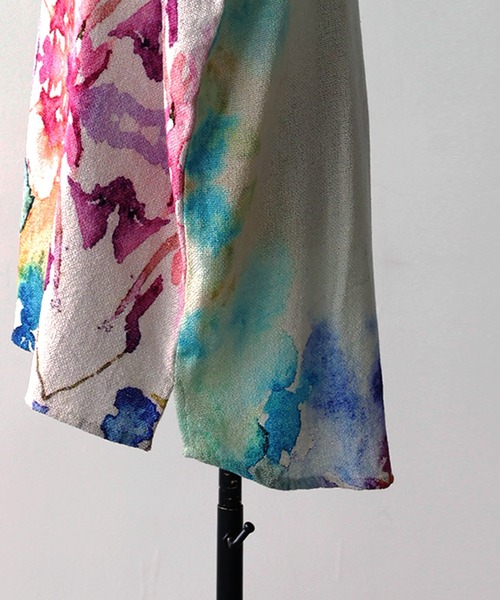 antiqua(アンティカ)の「花柄 水彩柄 レイヤード タンクトップ(タンクトップ・レディース・その他・ONESIZE)」の11枚目の写真
