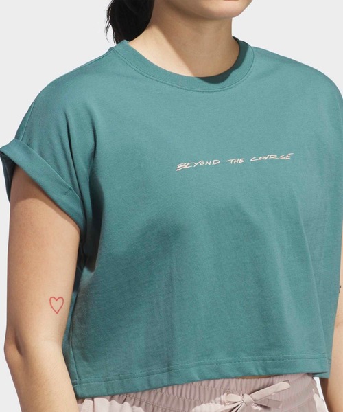 adidas(アディダス)の「ビヨンド ザ コース バックグラフィック Tシャツ【adidas Golf/アディダスゴルフ】(Tシャツ/カットソー・レディース・ブルー・XX-LARGE/LARGE/MEDIUM/X-LARGE/SMALL)」の4枚目の写真