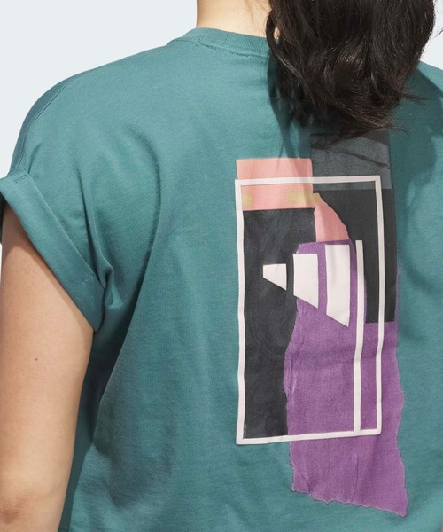 adidas(アディダス)の「ビヨンド ザ コース バックグラフィック Tシャツ【adidas Golf/アディダスゴルフ】(Tシャツ/カットソー・レディース・ブルー・XX-LARGE/LARGE/MEDIUM/X-LARGE/SMALL)」の5枚目の写真