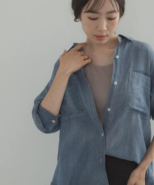 URBAN RESEARCH DOORS(アーバンリサーチドアーズ)の「テレコタンクトップ(タンクトップ・レディース・ブラック/オフホワイト/モカ・FREE)」の10枚目の写真
