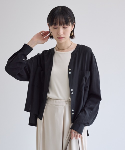 Paradise Picnic（パラダイスピクニック）の「バックレースブラウス（シャツ/ブラウス・レディース・ブラック/ホワイト/ブラウン・FREE）」の16枚目の写真