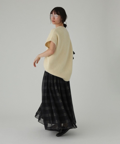 BABYLONE(バビロン)の「チェックスカート(スカート・レディース・チャコール/ブラック・フリー)」の19枚目の写真