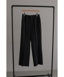 Pintuck Straight-Leg Trousers