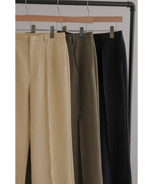 tento(テント)の「Pintuck Straight-Leg Trousers(スラックス・レディース・ブラック/イエロー/カーキ・36/38)」の11枚目の写真