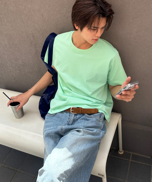 BASEMOMENT(ベースモーメント)の「レイヤードエッセンシャルTシャツミント(Tシャツ/カットソー・メンズ・その他・X-LARGE/LARGE/MEDIUM)」の7枚目の写真