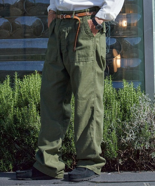 orSlow(オアスロウ)の「orSlow/オアスロウ VINTAGE FIT FATIGUE PANTS ヴィンテージフィット ファティーグパンツ ベイカーパンツ ワーク アメカジ 2026年秋冬 秋服(その他パンツ・メンズ・オリーブ・2/3/4)」の6枚目の写真