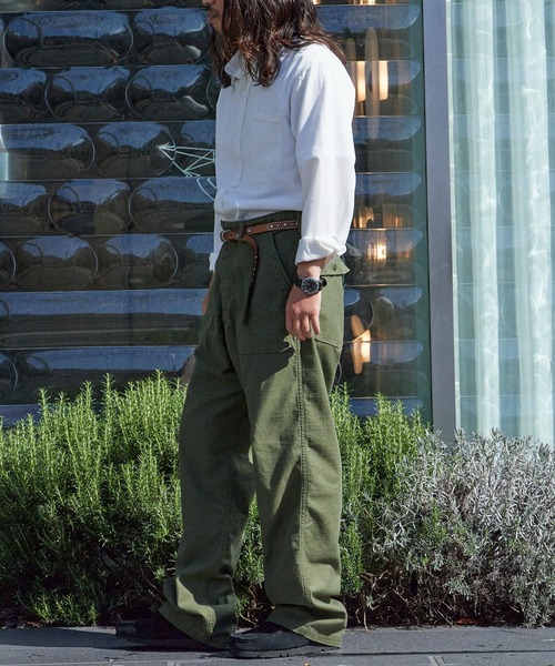 orSlow(オアスロウ)の「orSlow/オアスロウ VINTAGE FIT FATIGUE PANTS ヴィンテージフィット ファティーグパンツ ベイカーパンツ ワーク アメカジ 2026年秋冬 秋服(その他パンツ・メンズ・オリーブ・2/3/4)」の3枚目の写真