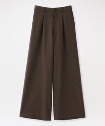グレンチェック ワイドストレートパンツ