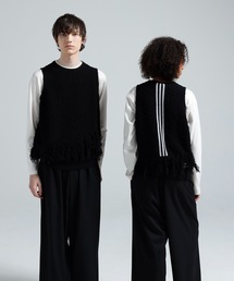 Y-3 | Y-3 KNITTED 3 STRIPES FRINGY VEST(ニット/セーター)