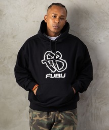 FUBU（ フブ）の「FUBU フブ M’S BARBED WIRE OG LOGO HOODIE バーブワイヤーOGロゴフーディー（パーカー）」
