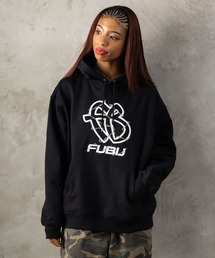 FUBU（ フブ）の「FUBU フブ M’S BARBED WIRE OG LOGO HOODIE バーブワイヤーOGロゴフーディー（パーカー）」