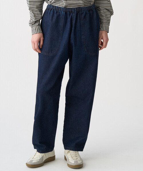 DANTON（ダントン）の「Women's Denim Easy Pants（デニムパンツ・レディース・ダークインディゴブルー・38/36）」の2枚目の写真