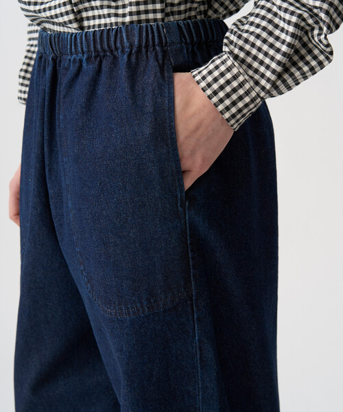 DANTON（ダントン）の「Women's Denim Easy Pants（デニムパンツ・レディース・ダークインディゴブルー・38/36）」の4枚目の写真