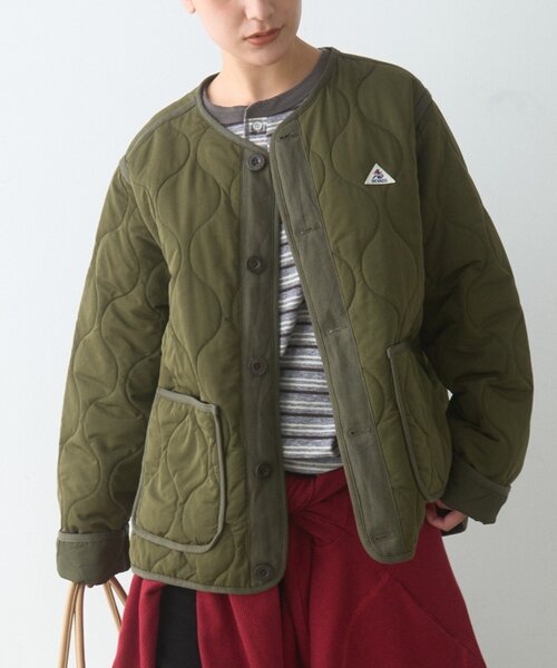 GEVACO(ゲバコ)の「【GEVACO】キルティングショートJKT(ブルゾン・メンズ・カーキ/ブラック・LARGE/MEDIUM)」の1枚目の写真