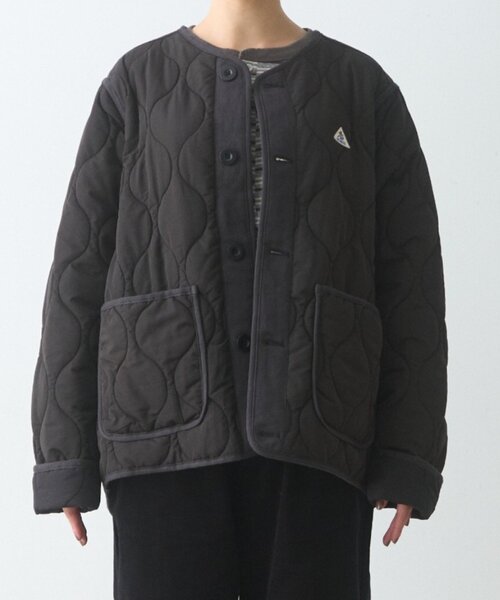 GEVACO(ゲバコ)の「【GEVACO】キルティングショートJKT(ブルゾン・メンズ・カーキ/ブラック・LARGE/MEDIUM)」の4枚目の写真