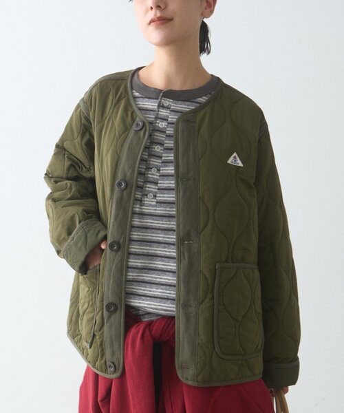 GEVACO(ゲバコ)の「【GEVACO】キルティングショートJKT(ブルゾン・メンズ・カーキ/ブラック・LARGE/MEDIUM)」の7枚目の写真