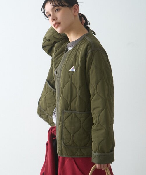GEVACO(ゲバコ)の「【GEVACO】キルティングショートJKT(ブルゾン・メンズ・カーキ/ブラック・LARGE/MEDIUM)」の9枚目の写真