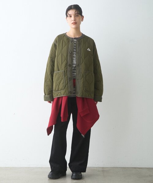 GEVACO(ゲバコ)の「【GEVACO】キルティングショートJKT(ブルゾン・メンズ・カーキ/ブラック・LARGE/MEDIUM)」の10枚目の写真