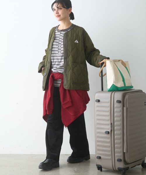 GEVACO(ゲバコ)の「【GEVACO】キルティングショートJKT(ブルゾン・メンズ・カーキ/ブラック・LARGE/MEDIUM)」の3枚目の写真