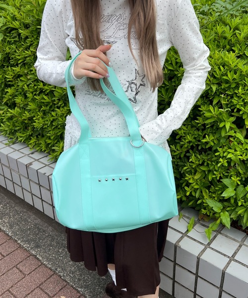 WC(ダブル シー)の「スタッズジェリードラムバッグ(ドラムバッグ・レディース・グリーン系その他/ピンク・FREE)」の8枚目の写真