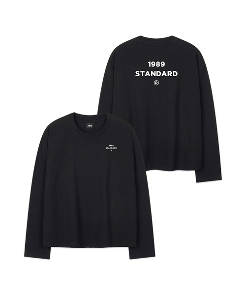 1989STANDARD(1989スタンダード)の「バックセンター クロップ ロングスリーブ(SKLSTD-0229)(Tシャツ/カットソー・メンズ・ライトグレー/バーガンディー/ブラック/ホワイト・MEDIUM/LARGE/X-LARGE)」の1枚目の写真