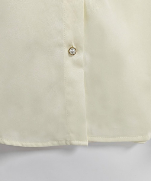 ONEP STAR(ワンピスター)の「ステッチ襟長袖シャツブラウス(シャツ/ブラウス・レディース・ベージュ・MEDIUM/X-LARGE/LARGE)」の13枚目の写真