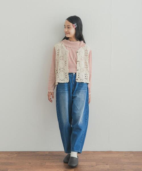 URBAN RESEARCH DOORS(アーバンリサーチドアーズ)の「『150サイズ』バレルパンツ(KIDS)(デニムパンツ・キッズ・ブラック/インディゴブルー・150)」の15枚目の写真