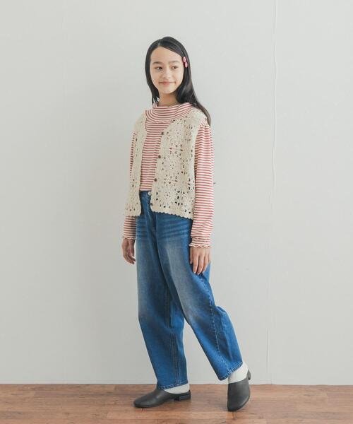 URBAN RESEARCH DOORS(アーバンリサーチドアーズ)の「『150サイズ』バレルパンツ(KIDS)(デニムパンツ・キッズ・ブラック/インディゴブルー・150)」の16枚目の写真