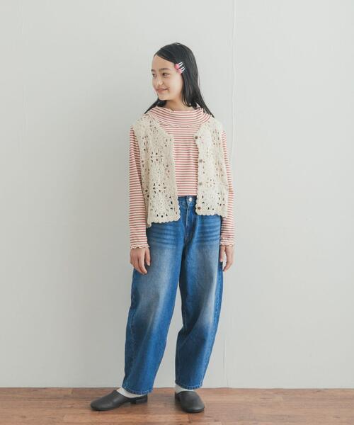 URBAN RESEARCH DOORS(アーバンリサーチドアーズ)の「『150サイズ』バレルパンツ(KIDS)(デニムパンツ・キッズ・ブラック/インディゴブルー・150)」の17枚目の写真