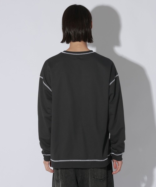 LAKOLE(ラコレ)の「ステッチミニ裏毛ロンT / 1068080(Tシャツ/カットソー・メンズ・ブラック/ホワイト/セージグリーン・MEDIUM/LARGE)」の17枚目の写真
