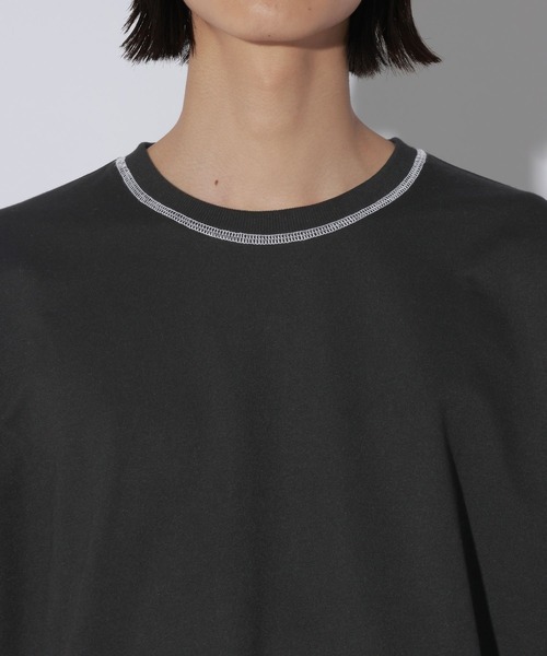 LAKOLE(ラコレ)の「ステッチミニ裏毛ロンT / 1068080(Tシャツ/カットソー・メンズ・ブラック/ホワイト/セージグリーン・MEDIUM/LARGE)」の18枚目の写真