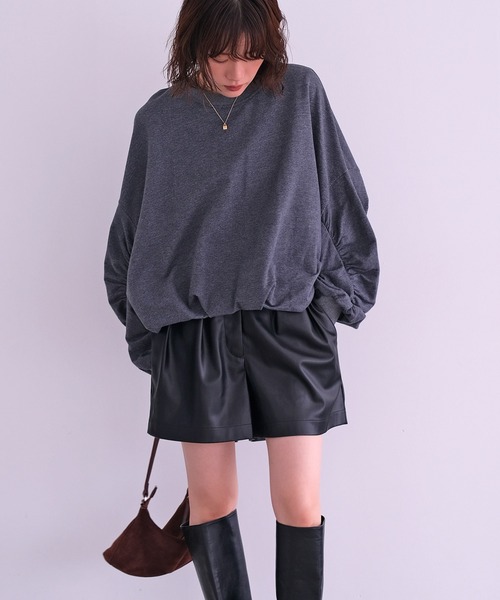 AKTE(アクテ)の「フェイクレザーショートパンツ(その他パンツ・レディース・ブラック・1/2)」の13枚目の写真