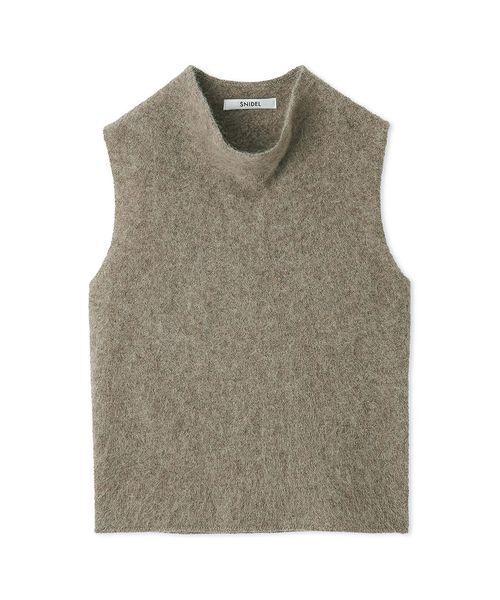 SNIDEL（スナイデル）の「【HIGH QUALITY】ウールミンクノースリプルオーバー（Tシャツ/カットソー・レディース・モカ/ホワイト/ライトブルー・F）」の20枚目の写真