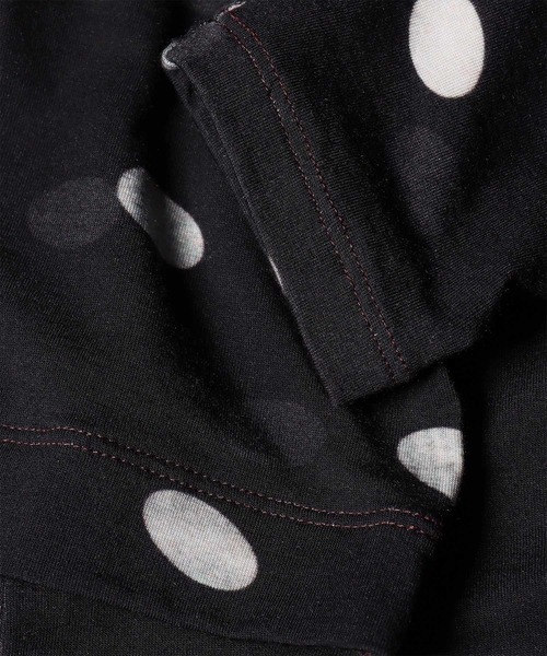 Paul Smith(ポールスミス)の「ウィメンズ "Shadow Polka" ハイネックトップス / 265320 148V(Tシャツ/カットソー・レディース・ブラック・MEDIUM)」の4枚目の写真