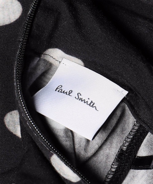 Paul Smith(ポールスミス)の「ウィメンズ "Shadow Polka" ハイネックトップス / 265320 148V(Tシャツ/カットソー・レディース・ブラック・MEDIUM)」の6枚目の写真