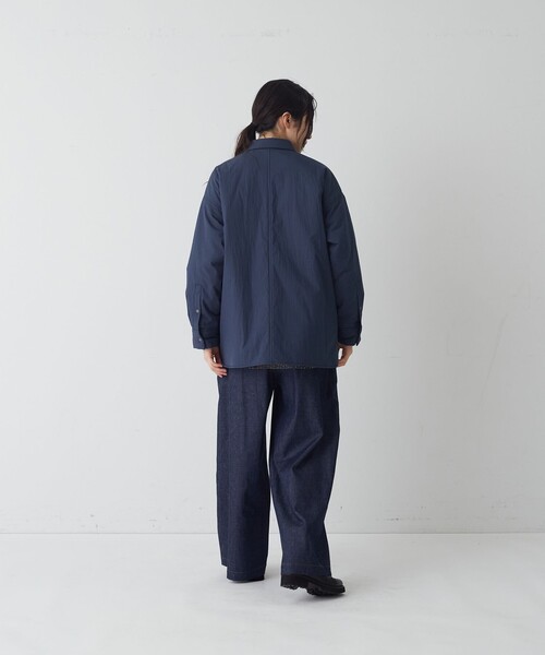 conges payes ADIEU TRISTESSE(コンジェ ペイエ アデュートリステス)の「中綿入りオーバーシャツ(その他アウター・レディース・ネイビー/ダークラベンダー/ブラウン・38)」の15枚目の写真