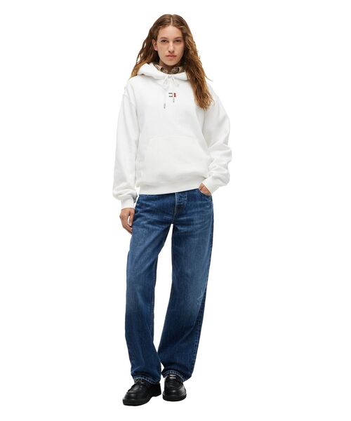 tommy jeans（トミー ジーンズ）の「【オンライン限定】バッジフーディ―（スウェット・レディース・ホワイト/ブラック・SMALL/MEDIUM/X-SMALL）」の8枚目の写真