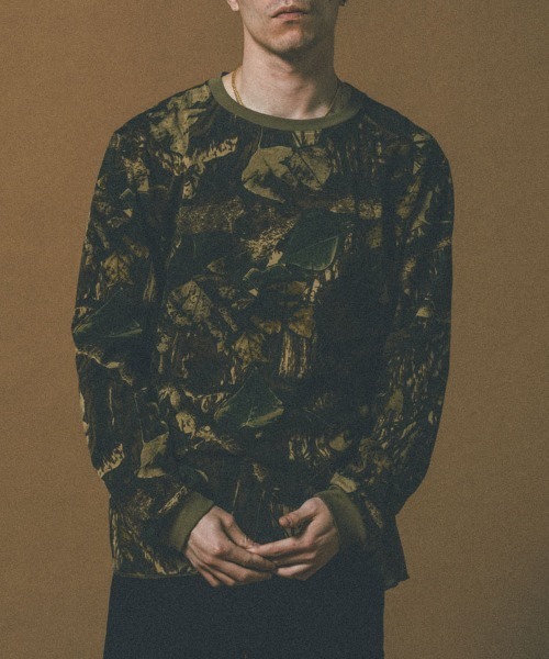 STYLISE（スタイライズ）の「【ROTTWEILER】R9 CAMO LS TEE / カモ [RW26A0620]（Tシャツ/カットソー・メンズ・カーキ・L/M）」の3枚目の写真