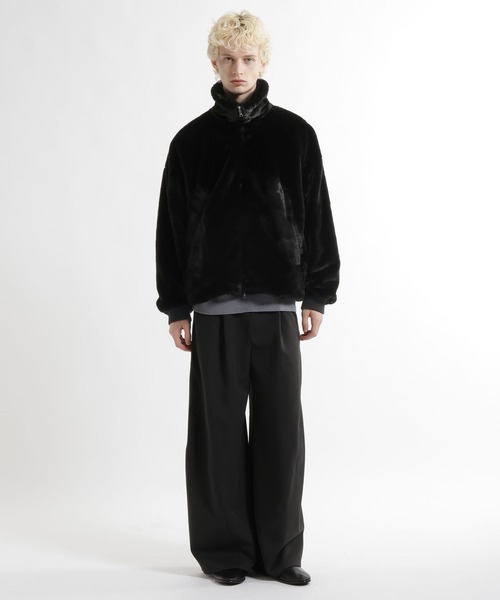 HARE(ハレ)の「コンパクトファーブルゾン(HARE)(ブルゾン・メンズ・ブルー系その他/グレー/ブラック・SMALL/MEDIUM)」の22枚目の写真