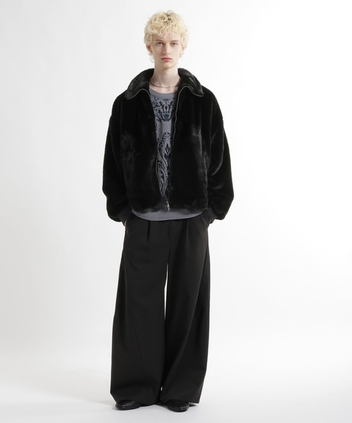 HARE(ハレ)の「コンパクトファーブルゾン(HARE)(ブルゾン・メンズ・ブルー系その他/グレー/ブラック・SMALL/MEDIUM)」の21枚目の写真