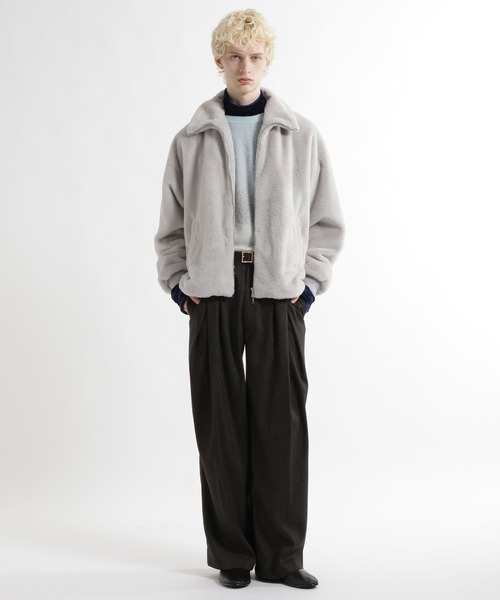 HARE(ハレ)の「コンパクトファーブルゾン(HARE)(ブルゾン・メンズ・ブルー系その他/グレー/ブラック・SMALL/MEDIUM)」の19枚目の写真