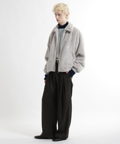 HARE(ハレ)の「コンパクトファーブルゾン(HARE)(ブルゾン・メンズ・ブルー系その他/グレー/ブラック・SMALL/MEDIUM)」の18枚目の写真