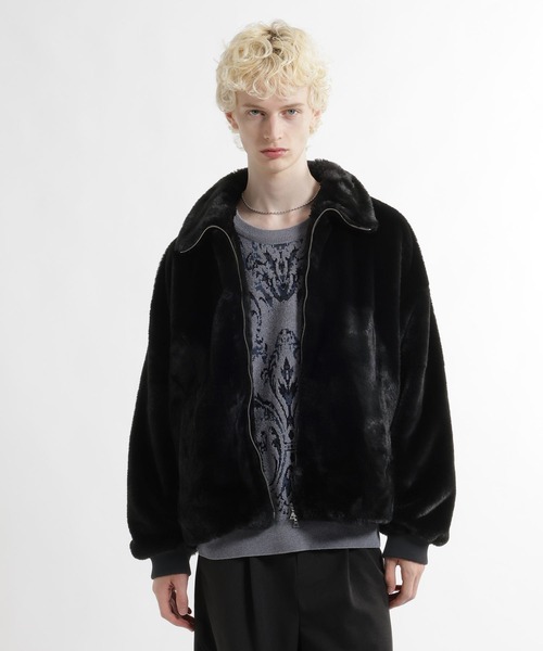 HARE(ハレ)の「コンパクトファーブルゾン(HARE)(ブルゾン・メンズ・ブルー系その他/グレー/ブラック・SMALL/MEDIUM)」の14枚目の写真