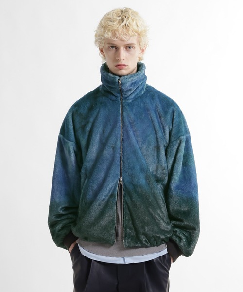 HARE(ハレ)の「コンパクトファーブルゾン(HARE)(ブルゾン・メンズ・ブルー系その他/グレー/ブラック・SMALL/MEDIUM)」の9枚目の写真