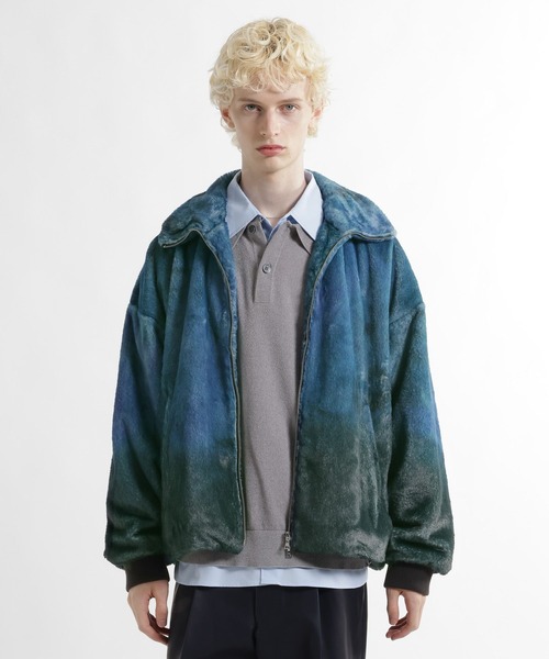 HARE(ハレ)の「コンパクトファーブルゾン(HARE)(ブルゾン・メンズ・ブルー系その他/グレー/ブラック・SMALL/MEDIUM)」の7枚目の写真