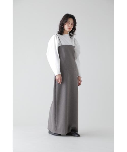 YLEVE(イレーヴ)の「YLEVE / WOOL CHAMBRAY FLANNEL OP(ワンピース・レディース・ベージュ・2/0/1)」の1枚目の写真